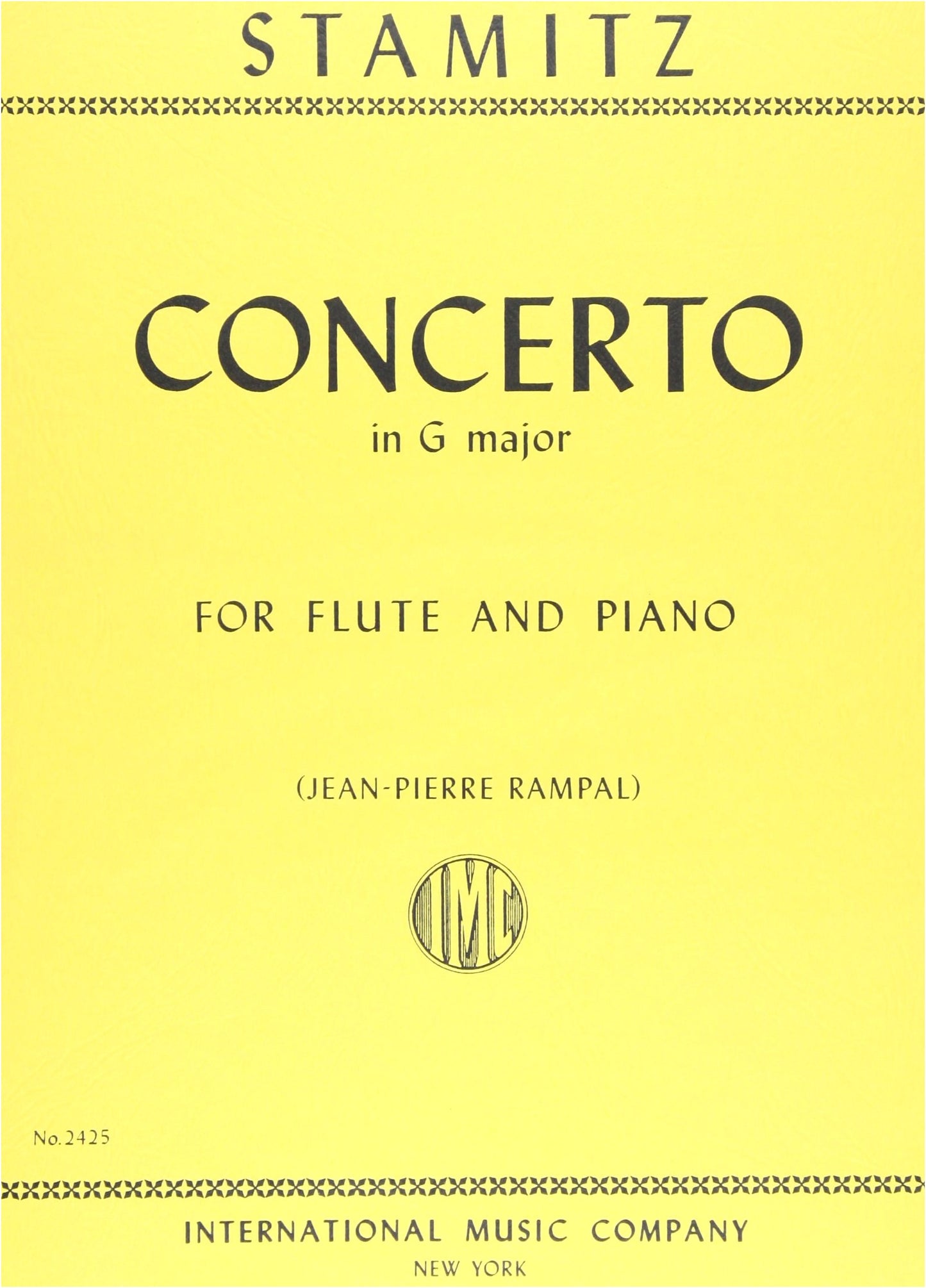 Stamitz, C.: Flute Concerto in G Major, Op. 29 / Arranged by Rampal