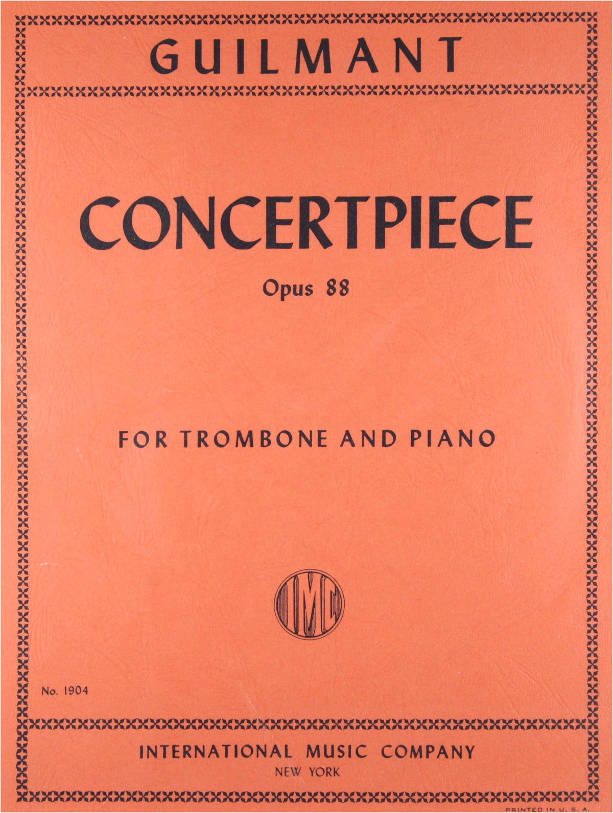 Gilman: Symphonic Piece Op. 88 for Trombone Solo with Piano Accompaniment