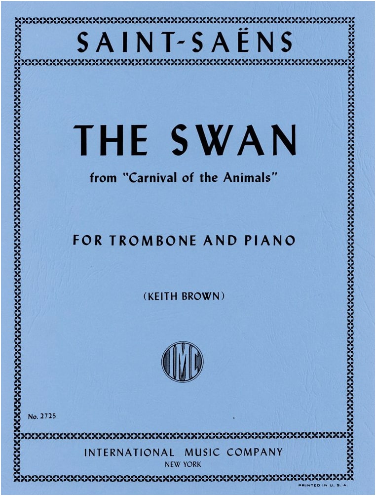 Saint-Saëns: "The Swan" from Carnival of the Animals - Trombone Solo with Piano Accompaniment