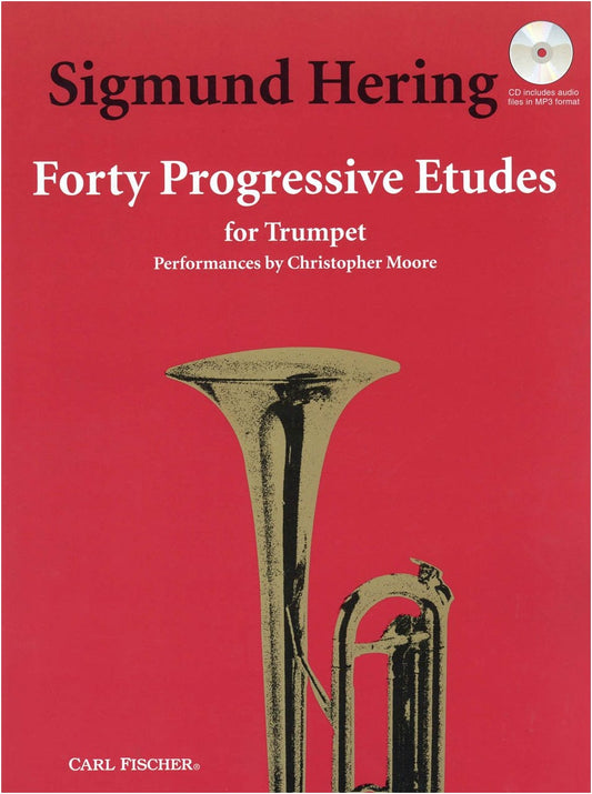 Hering: 40 Progressive Etudes for Trumpet with Audio CD-ROM (Carl Fischer Edition)