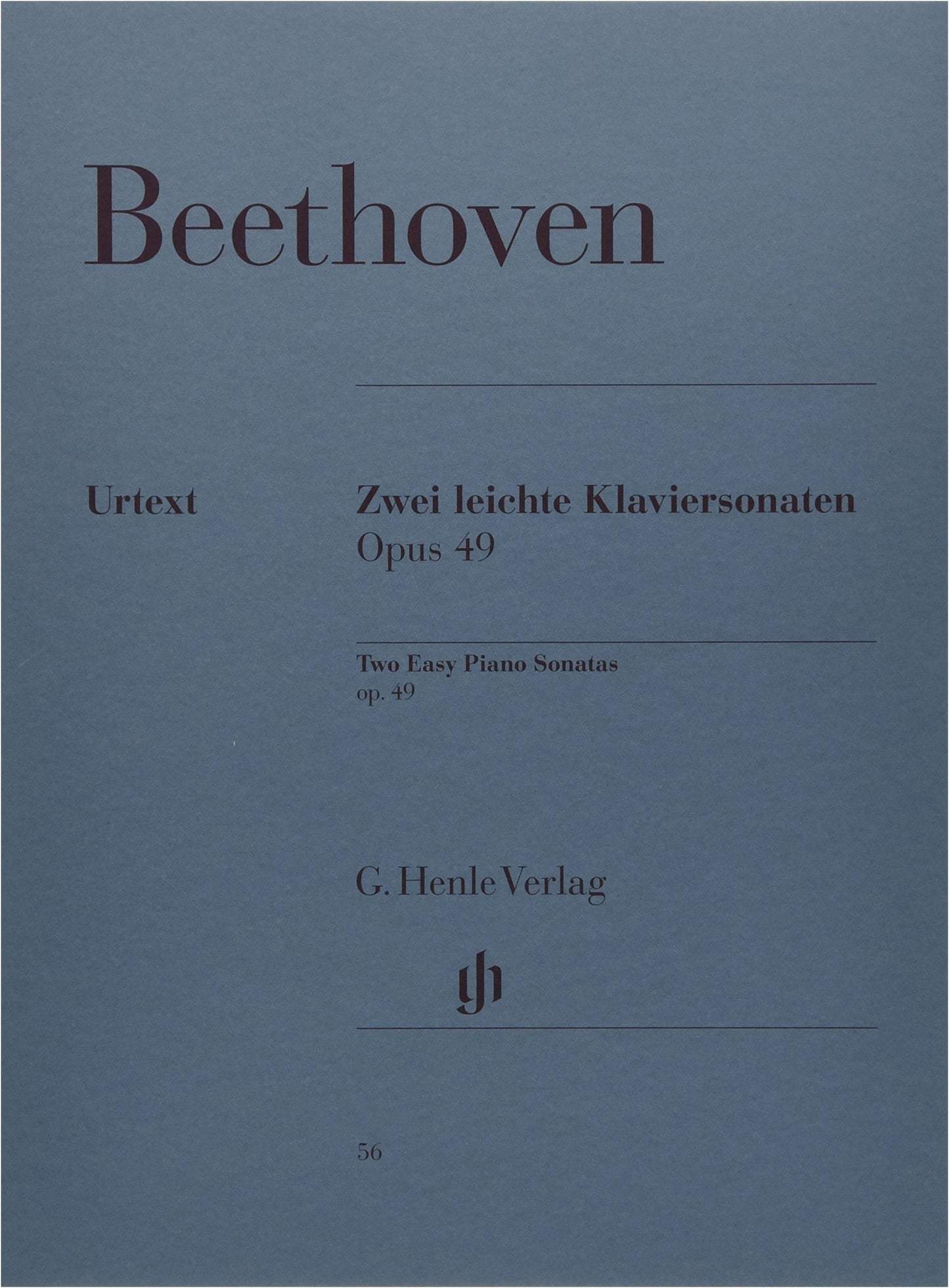 Beethoven: Piano Sonatas No. 19 & 20, Op. 49/1 & 49/2 - Henle Urtext Edition