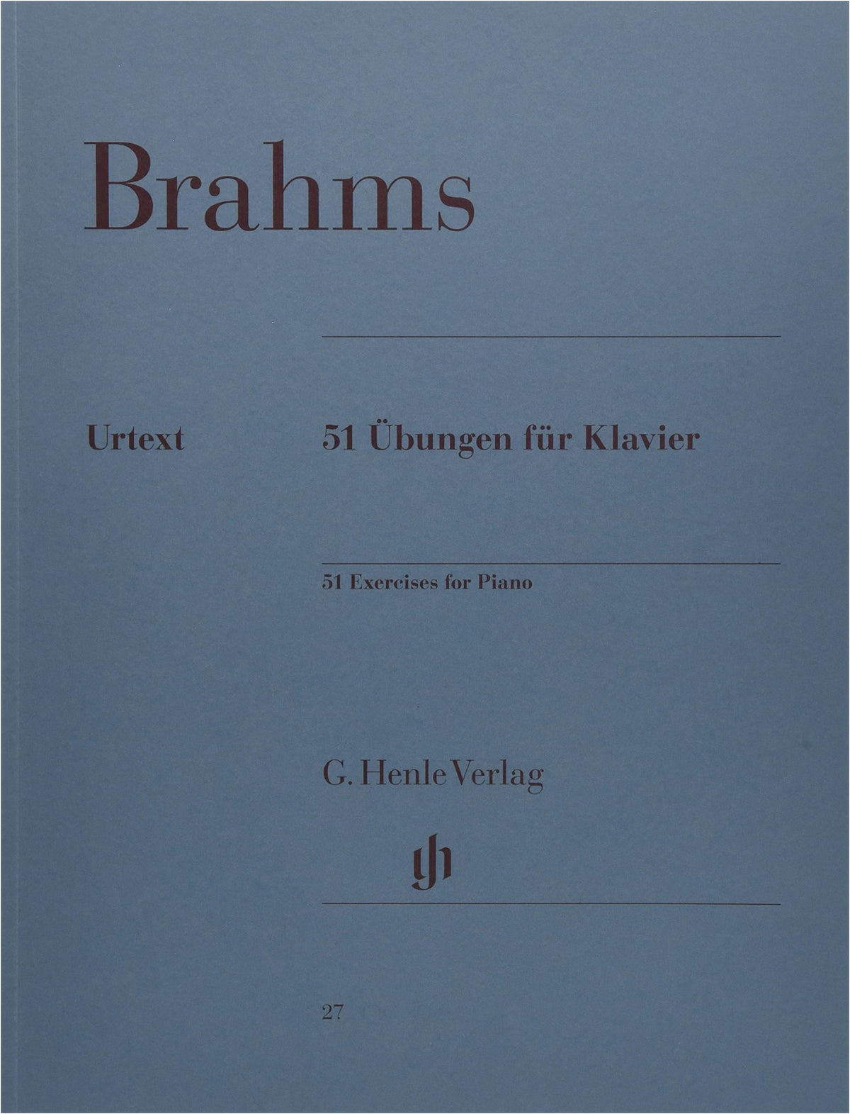 Brahms: 51 Exercises / Henle / Piano Solo