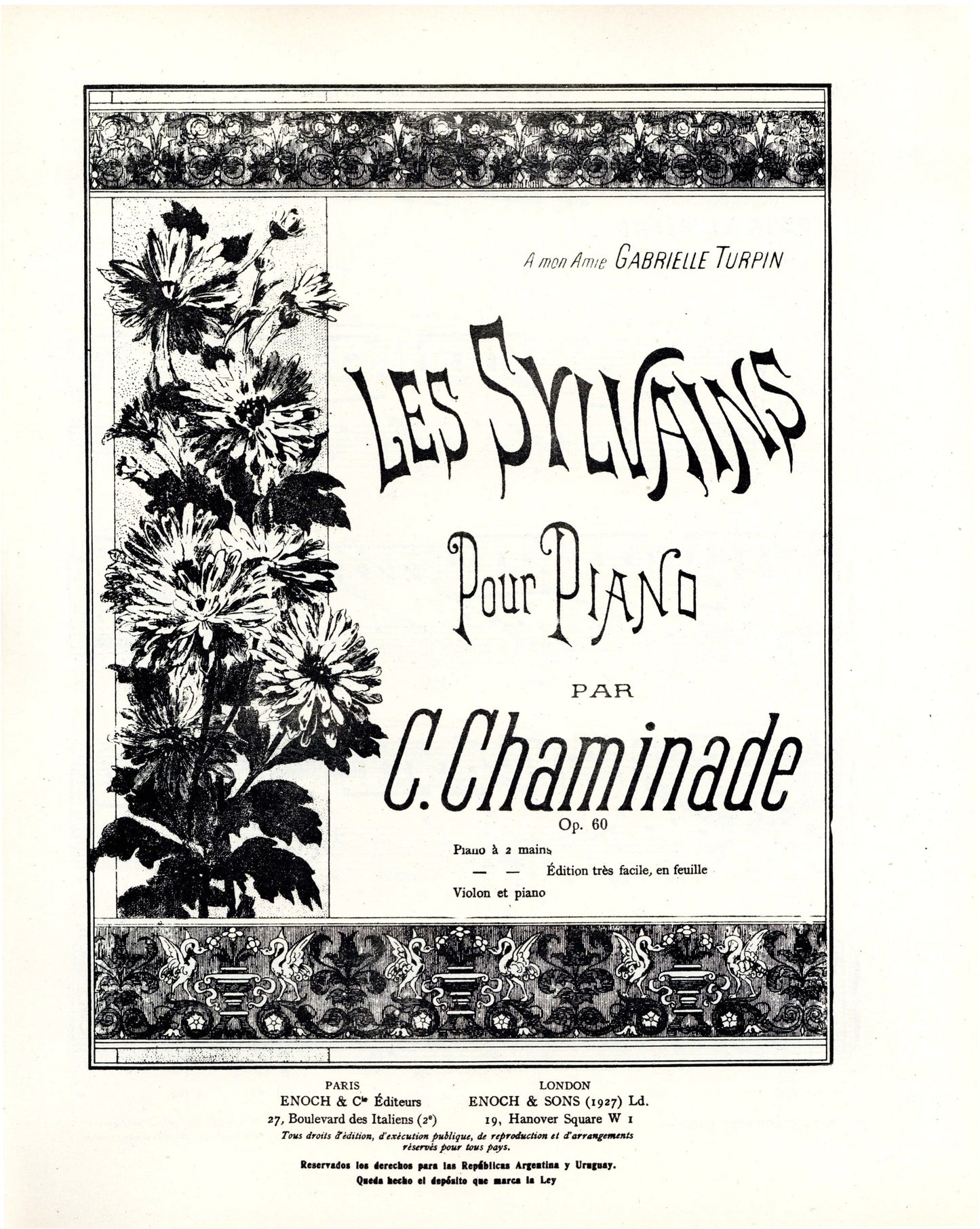 Chaminade: Forest Sprites (Sylvains) Op. 60 for Piano Solo