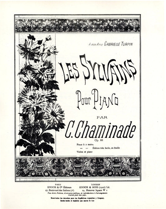 Chaminade: Forest Sprites (Sylvains) Op. 60 for Piano Solo