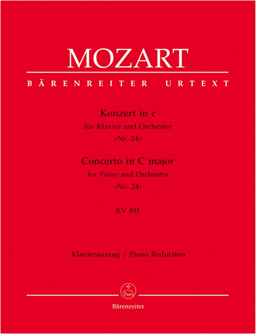 Mozart: Piano Concerto No. 24 in C Minor, K. 491 / New Mozart Complete Edition / Bärenreiter