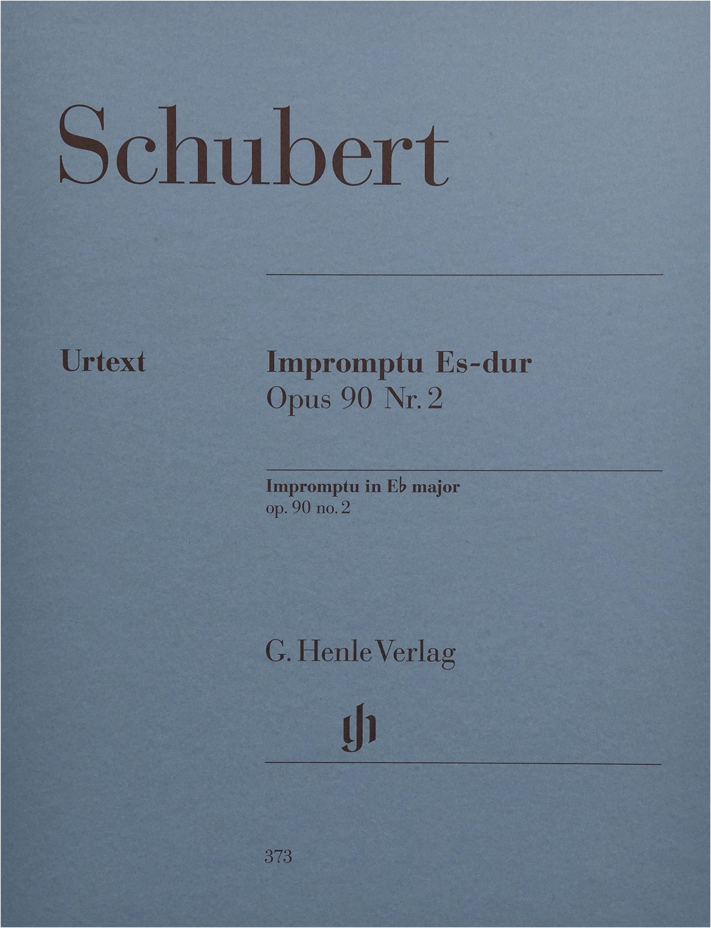 Schubert: Impromptu in E-flat Major, Op. 90, No. 2 - Urtext Edition (Henle) for Piano Solo