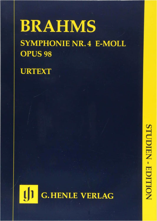 Brahms: Symphony No. 4 in E Minor, Op. 98 - Urtext Study Score (Pascall/Henle)