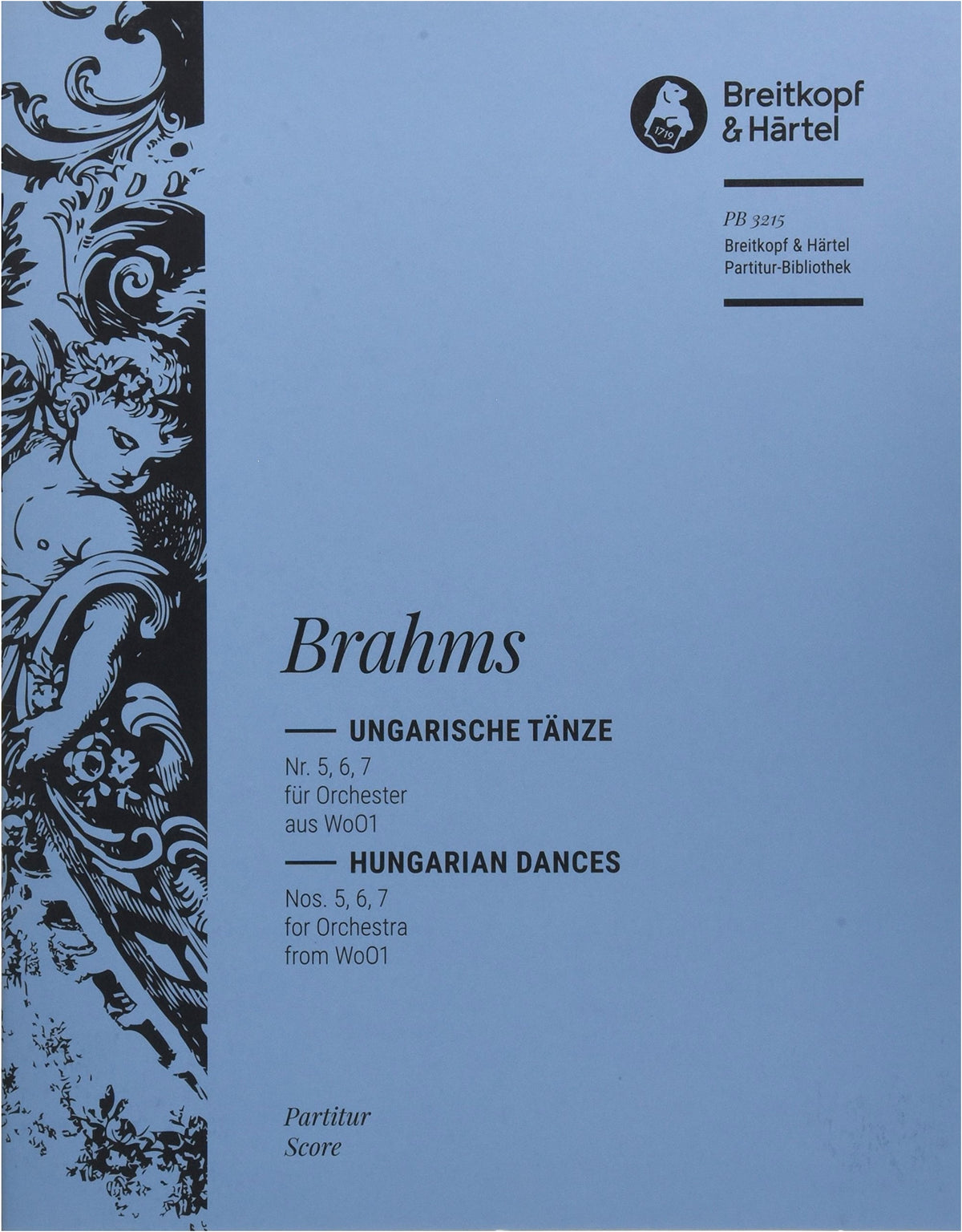 Brahms: Hungarian Dances Nos. 5-7 - Breitkopf & Härtel Large Conductor's Score