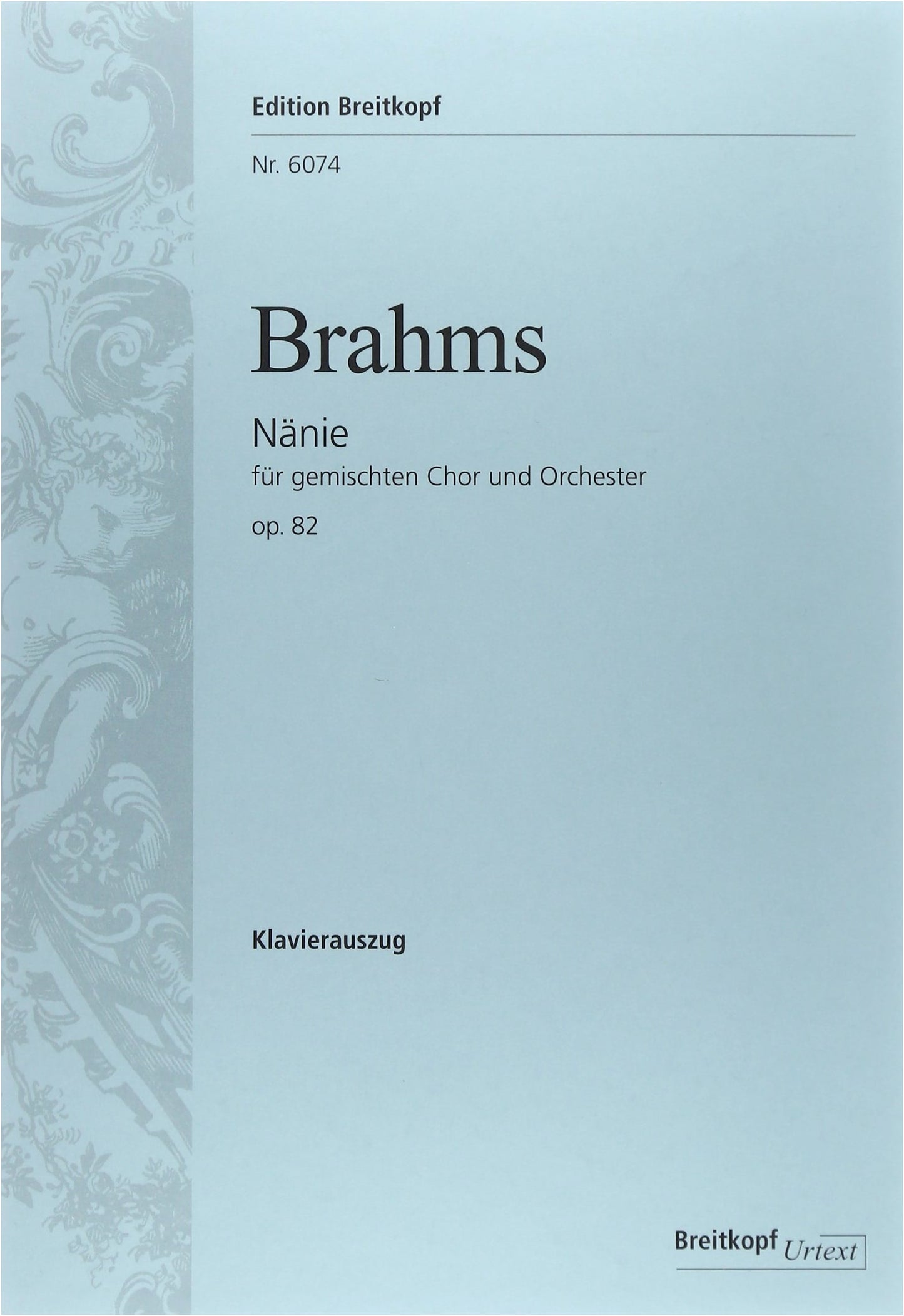 Brahms: Elegy Op. 82 (German/English) / Breitkopf & Härtel / Choral Works
