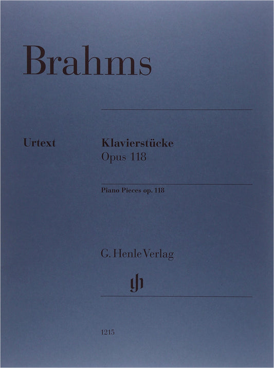 Brahms: Six Piano Pieces Op. 118, Urtext Edition for Solo Piano