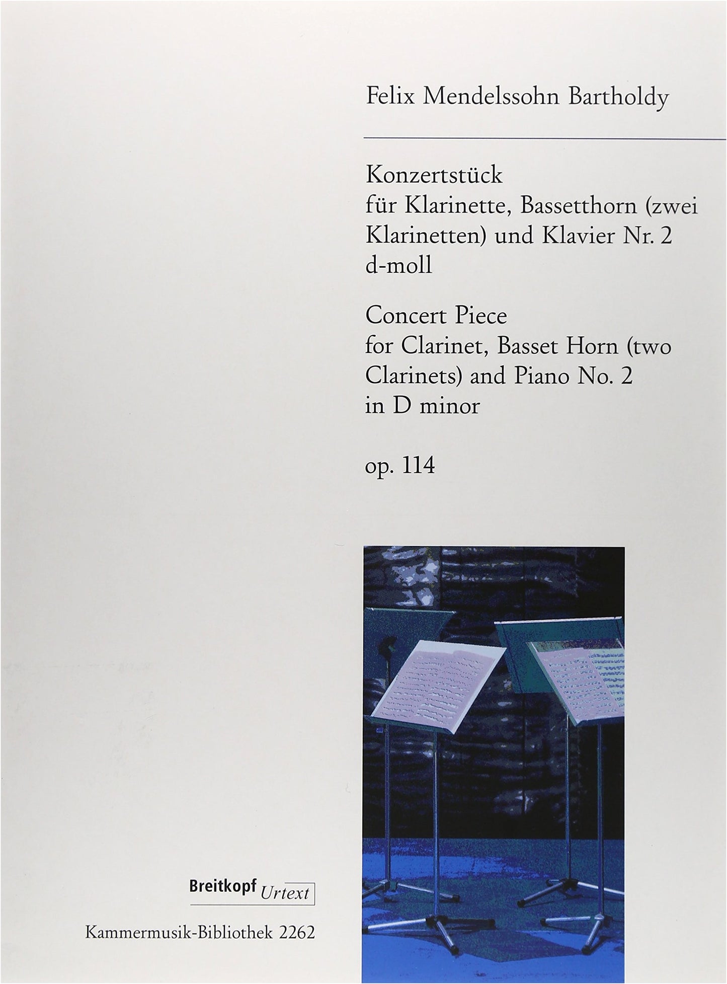 Mendelssohn: Konzertstück No. 2 in D minor, Op. 114 for Clarinets & Piano