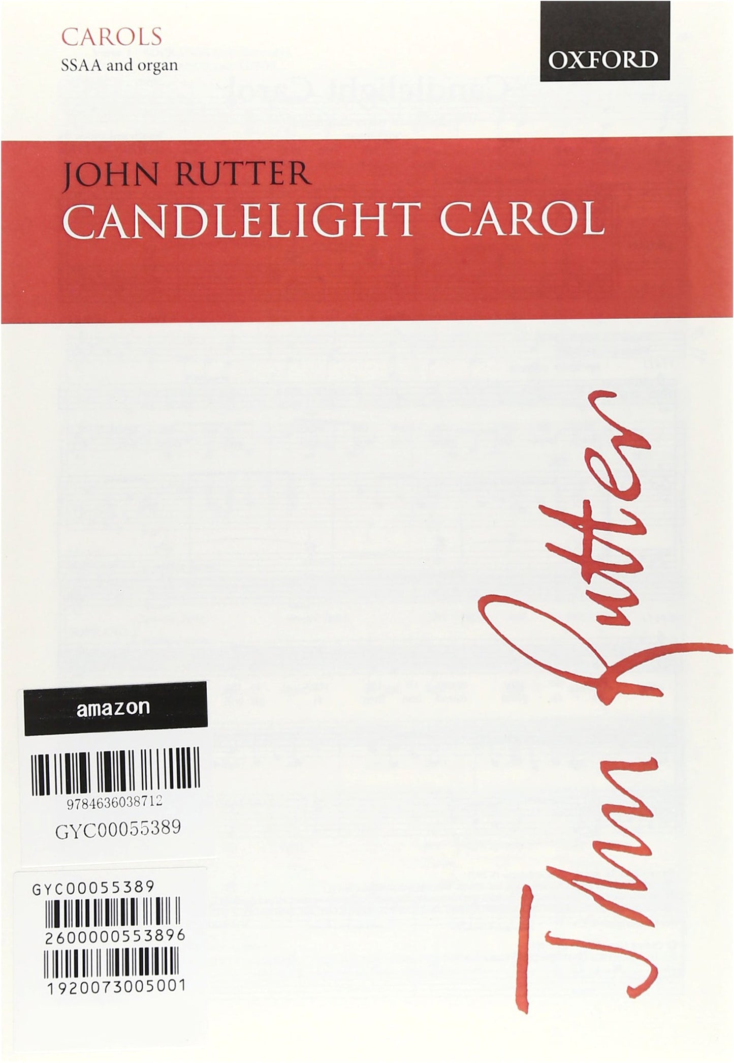Rutter: Candlelight Carol / Women's Choir / Oxford University Press / Choral Work