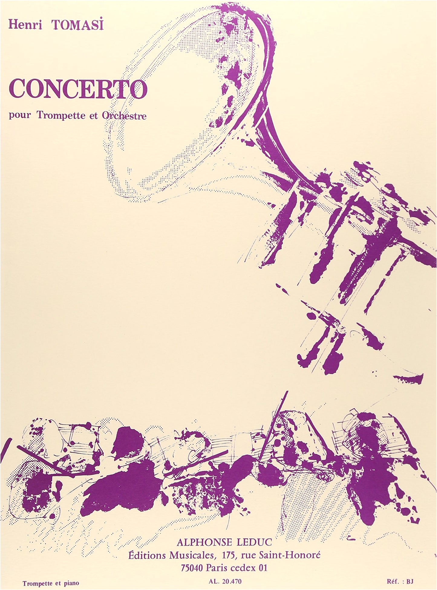 Henri Tomasi: Trumpet Concerto - Score for Trumpet and Piano