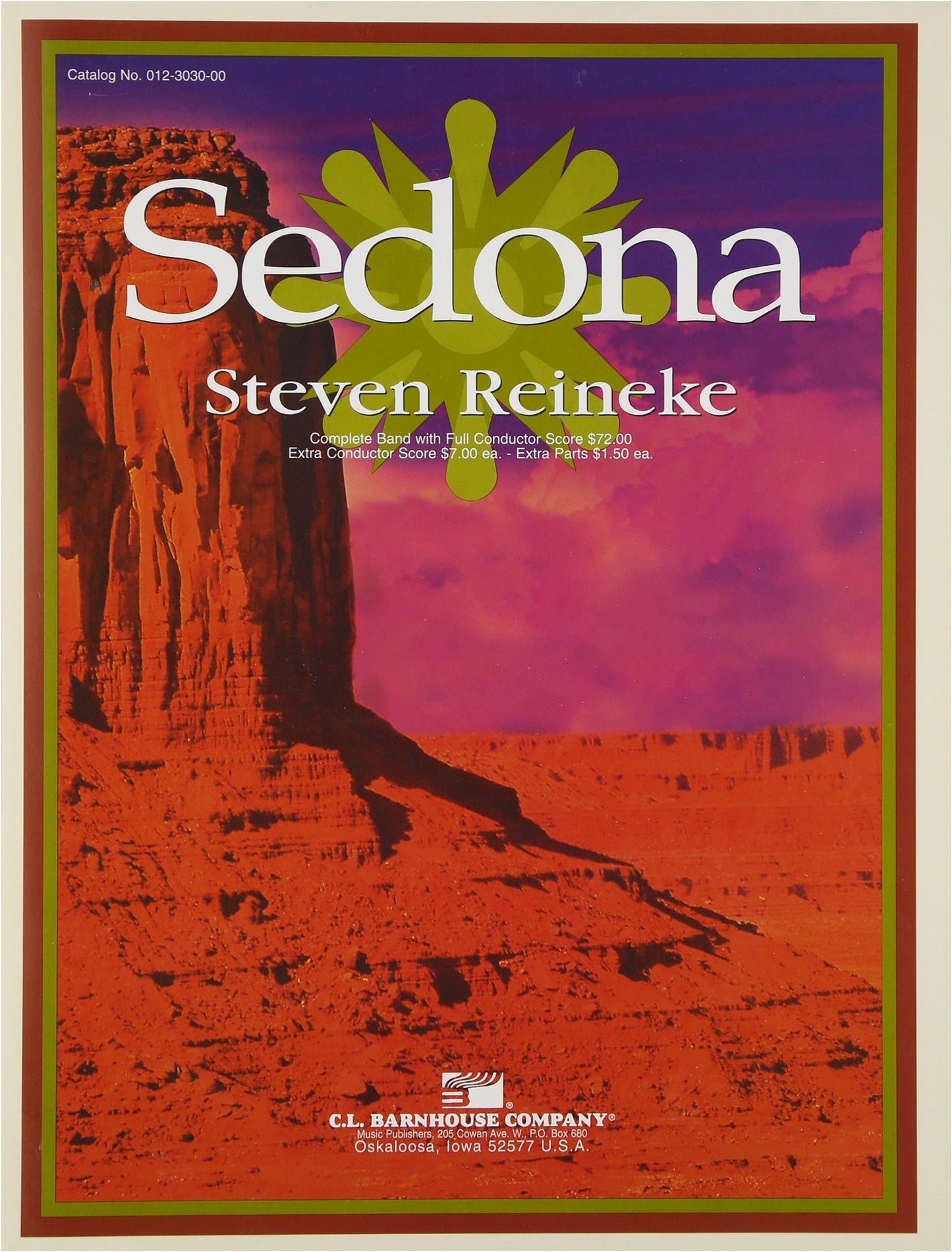 Reinicke: Sedona / Barnhouse Co. / Wind Band Score and Part Set