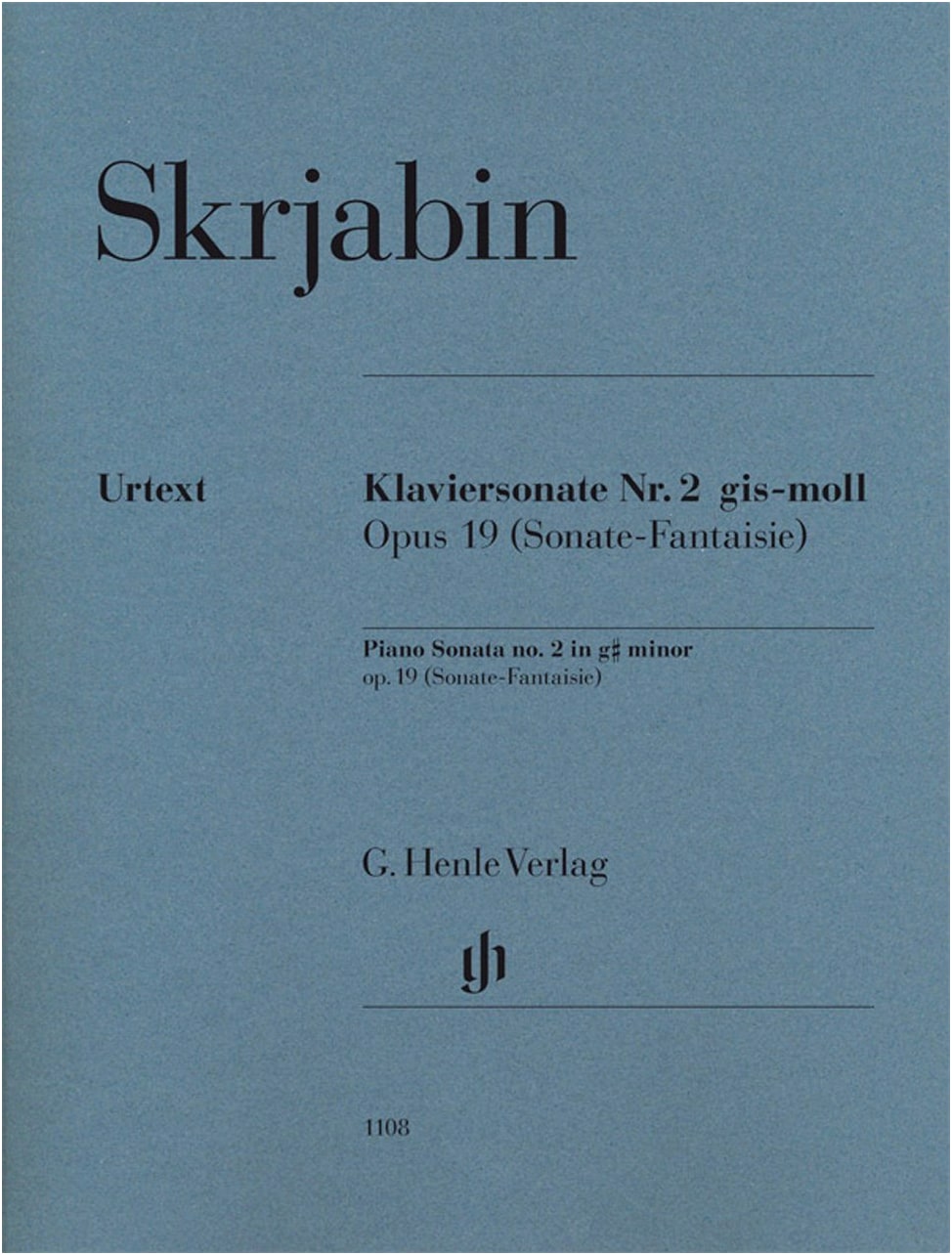 Scriabin: Piano Sonata No. 2 in G-sharp Minor, Op. 19 'Sonata-Fantasy' - Henle Urtext
