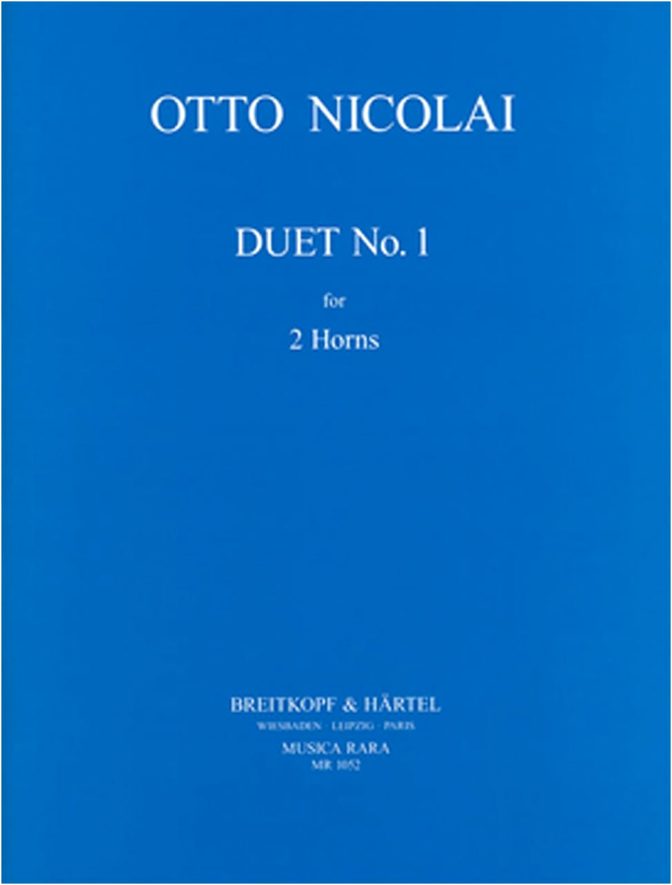 Nicolai: No. 1 from Six Duets for Two Horns by Otto Nicolai