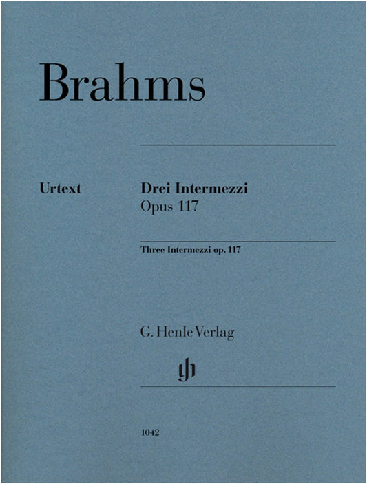 Brahms: Three Intermezzos Op.117, Urtext (Revised Edition), Eich/Boyde, Piano Solo