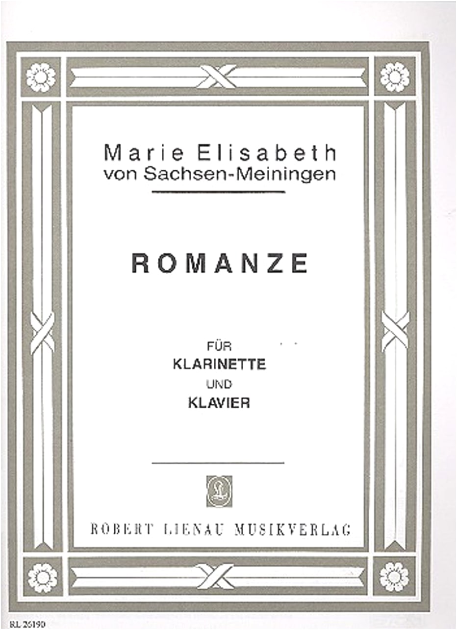Sachsen-Meiningen: Romance / Robert Lienau Verlag / Clarinet and Piano