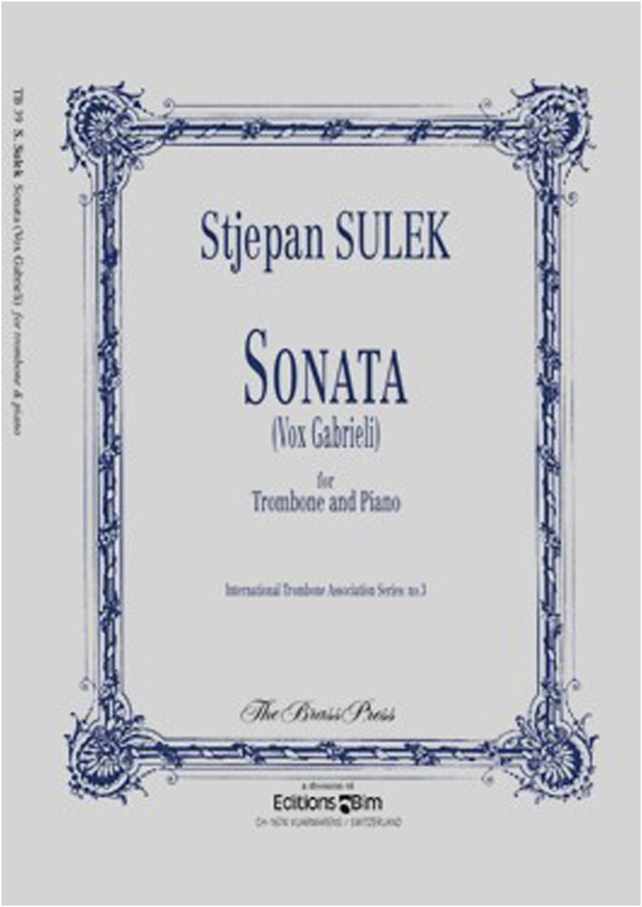 Sleek: Trombone Sonata 'Vox Gabrieli' / BIM Co. / Trombone & Piano Sheet Music