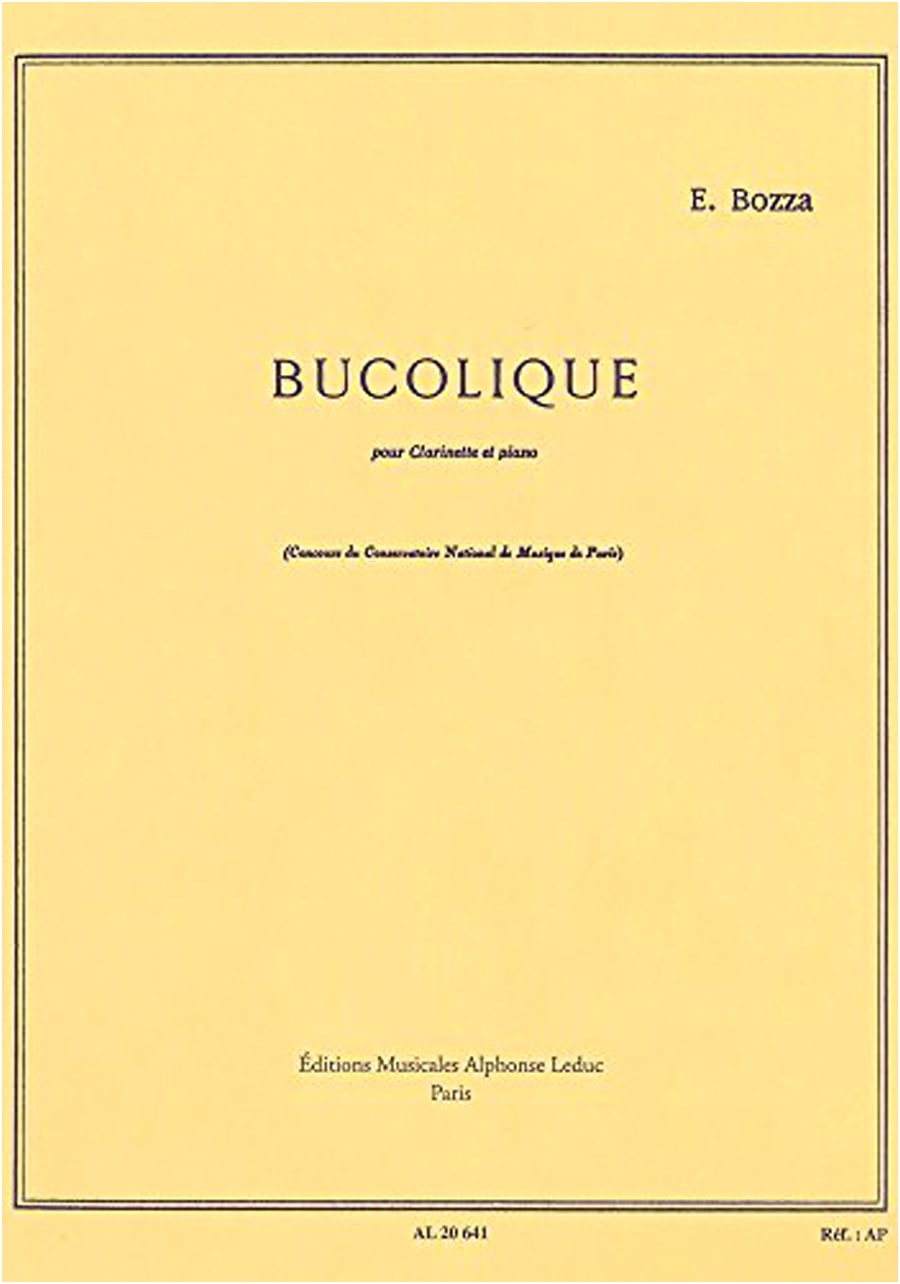 Eugène Bozza: Bucolique (Pastoral) for Clarinet and Piano - Leduc Edition