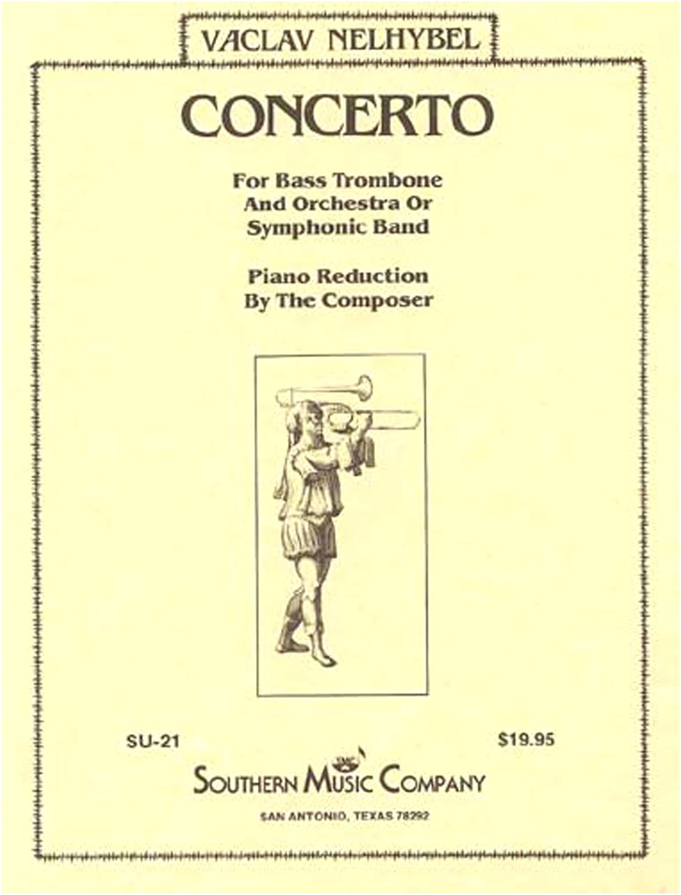 Niribel: Bass Trombone Concerto / Southern Music Company / Trombone and Piano