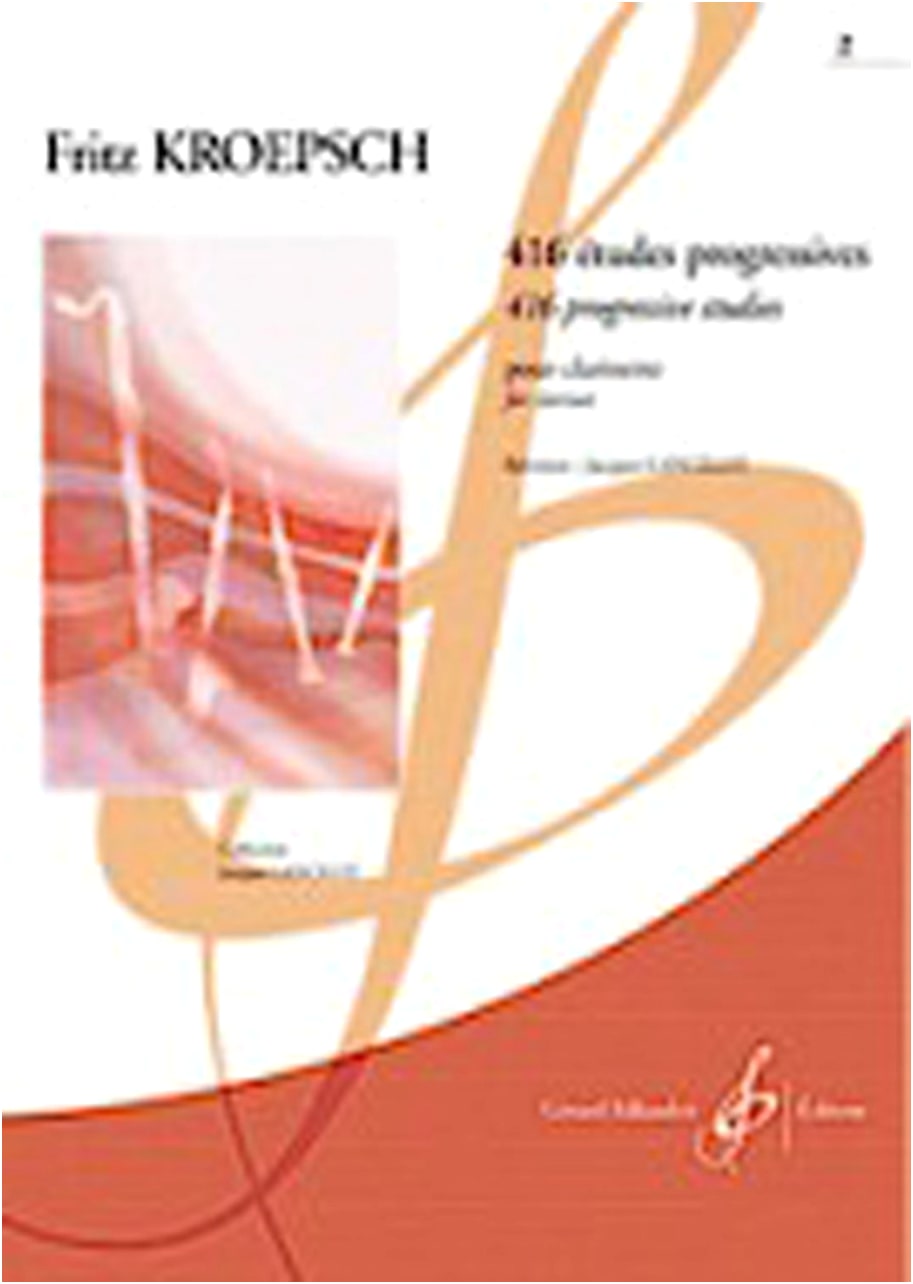 Klose: 416 Progressive Exercises, Book 2 / Edited by Lancelot / Billaudot Edition / Clarinet Studies
