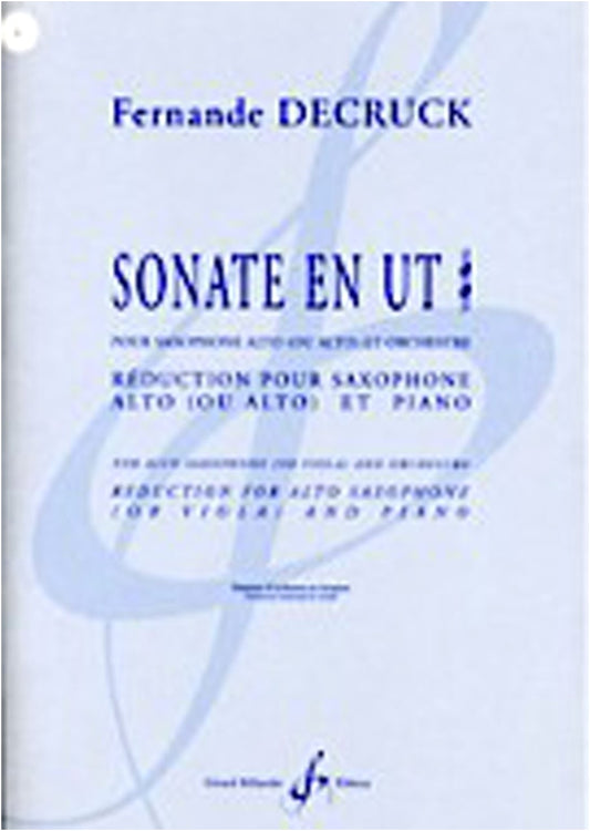Decruck: Sonata in C# for Alto Saxophone and Piano - Byodo Edition