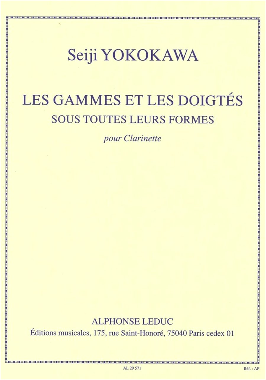 Yokogawa Seiji: Scales and Fingerings / Leduc / Clarinet Method & Etudes
