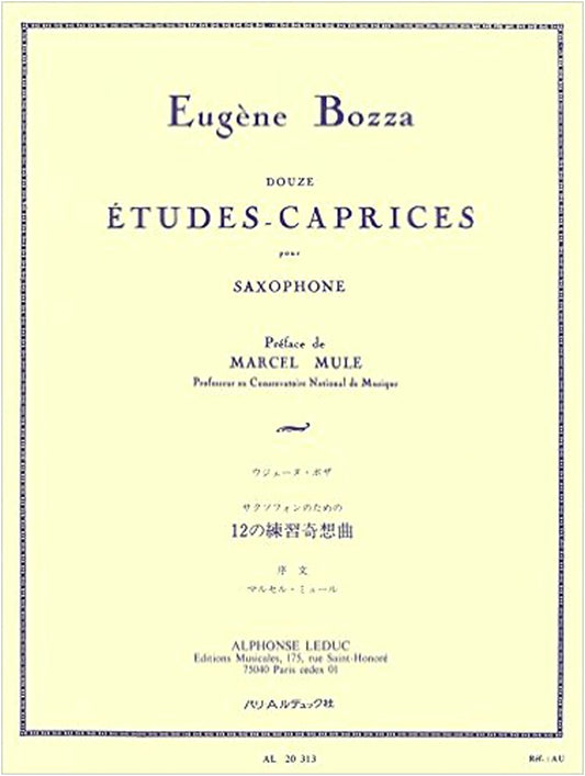 Bozza: 12 Etudes-Caprices for Saxophone (Leduc Edition) - Textbook & Studies