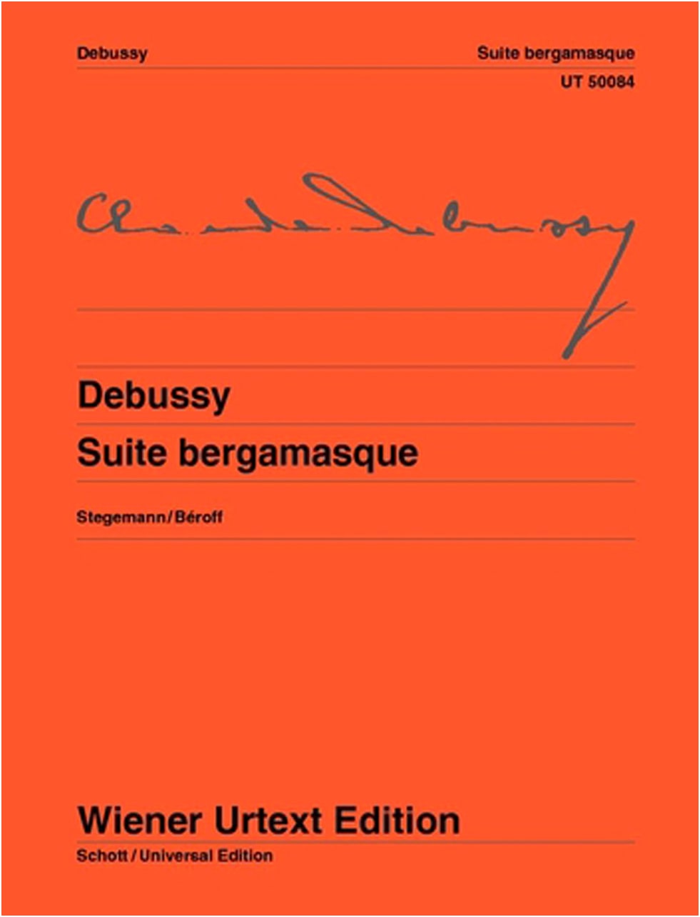 Debussy: Bergamasque Suite for Piano Solo - Wiener Urtext Edition, Béroff Fingering