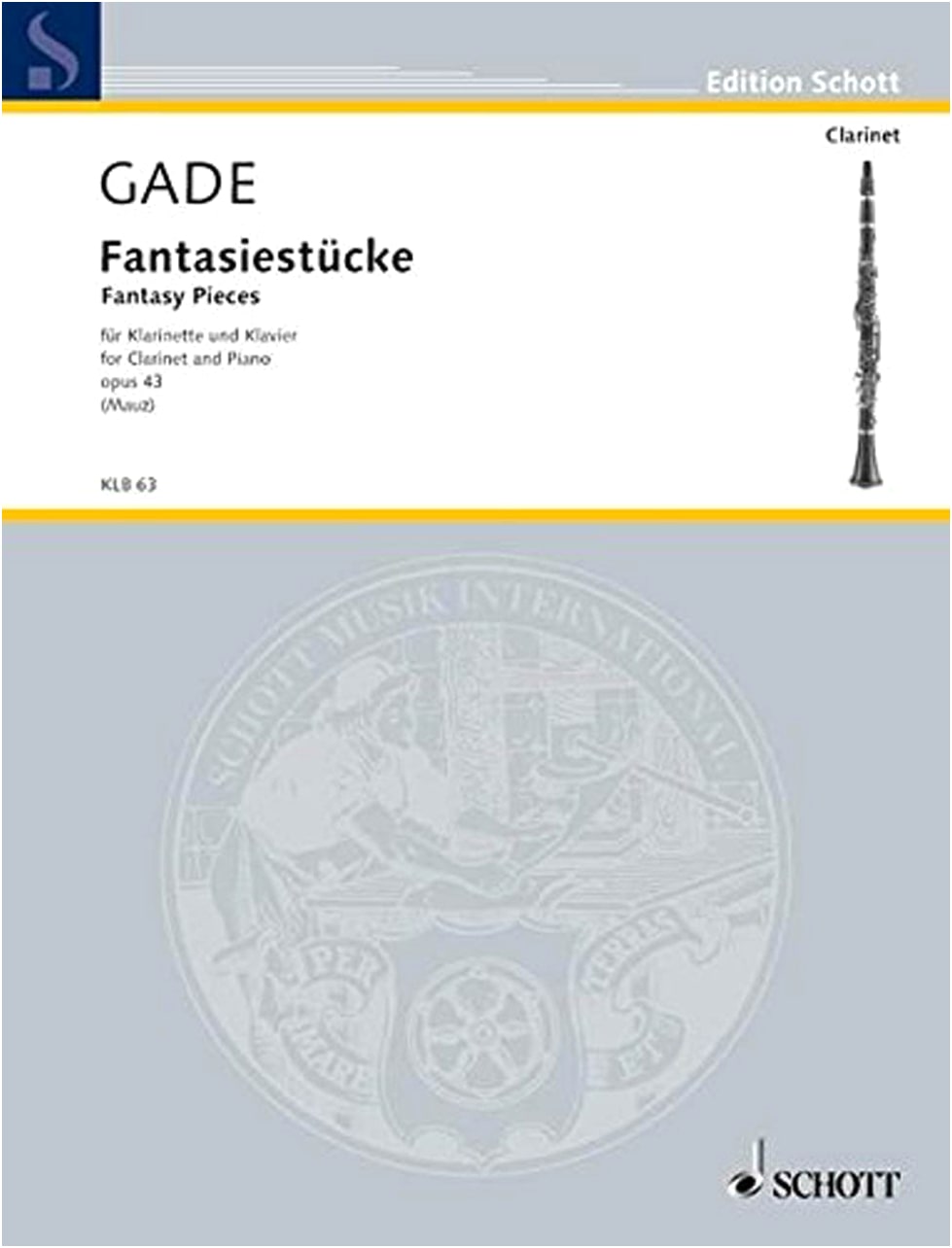 Gade (Gade): Fantasy Pieces Op. 43 for Clarinet and Piano