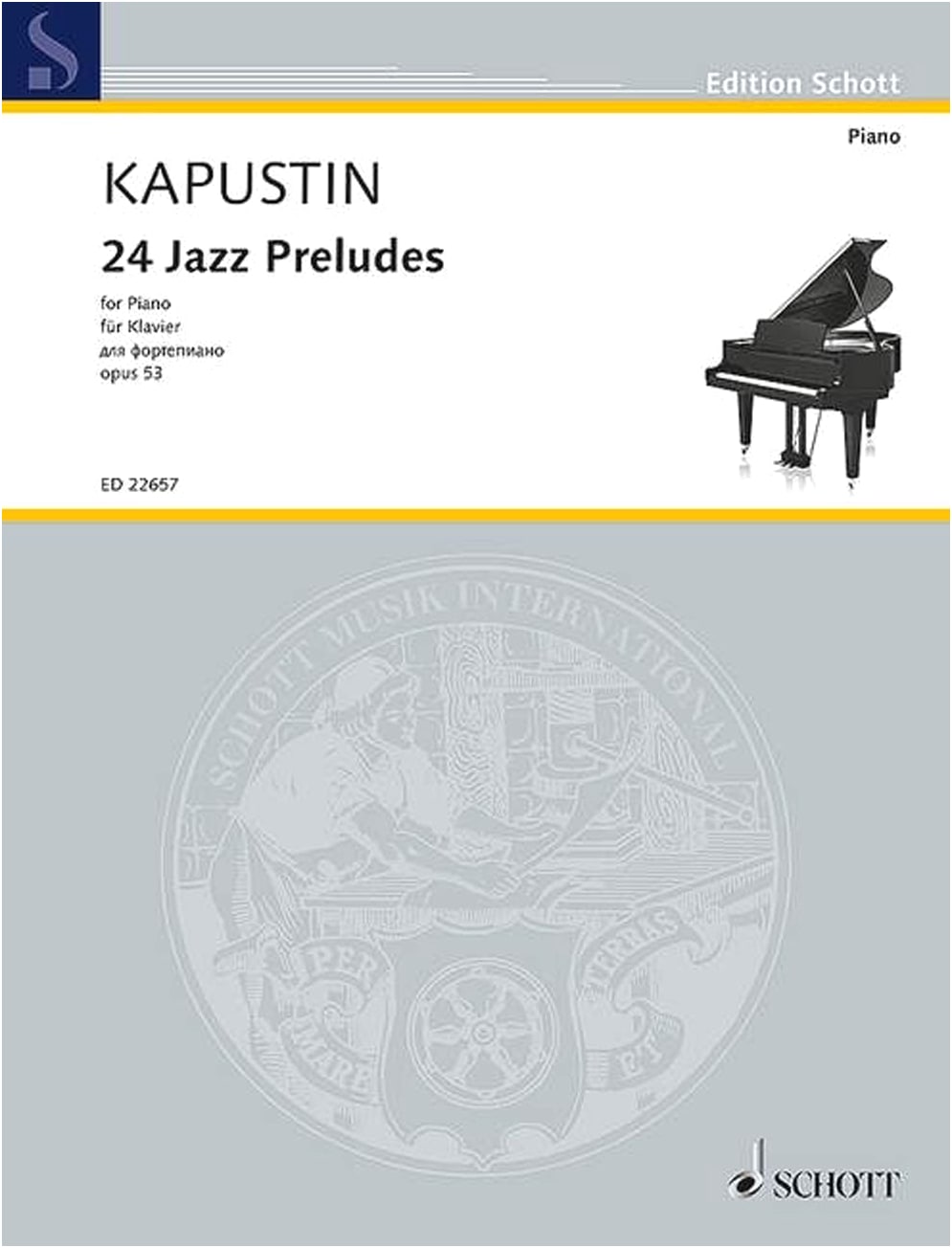 Kapustin: 24 Jazz Preludes Op. 53 for Piano Solo (Japanese Edition)