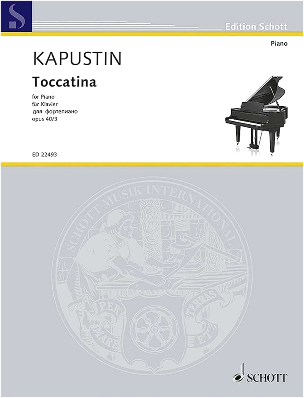 Kapustin: Eight Concert Etudes Op.40 No. 3 "Toccatina" for Piano Solo
