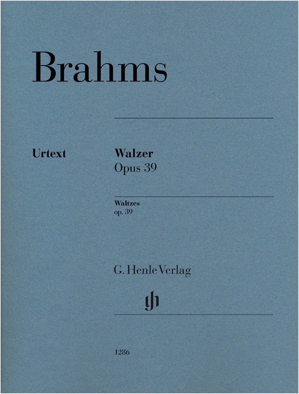 Brahms: Waltzes, Op. 39 / Urtext / Koenen Fingering / Edited by Eich / Henle