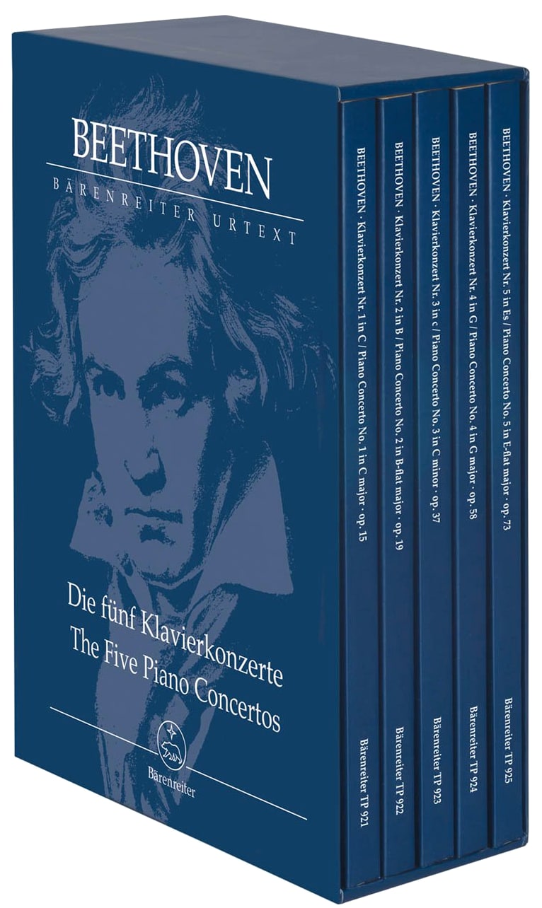 Beethoven: Complete Piano Concertos / Urtext Edition / Del Mar Ed. / Bärenreiter Study Score