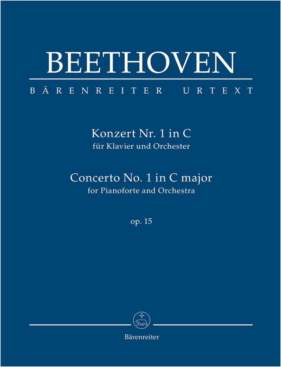 Beethoven: Piano Concerto No. 1 in C Major, Op. 15 / Urtext / Del Mar / Bärenreiter: Study Score