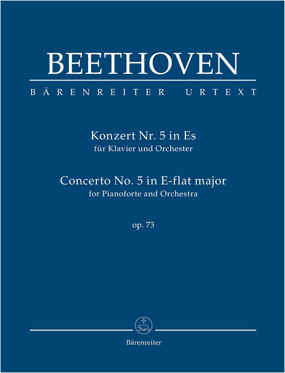 Beethoven: Piano Concerto No. 5 'Emperor' Op. 73 - Urtext Study Score (Edited by Del Mar)