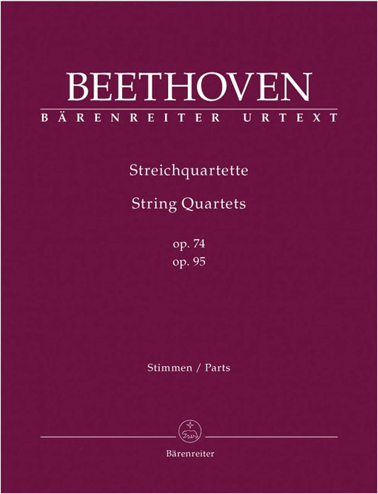 Beethoven: String Quartets Op. 74, 95 / Urtext / Del Mar Edition / Bärenreiter