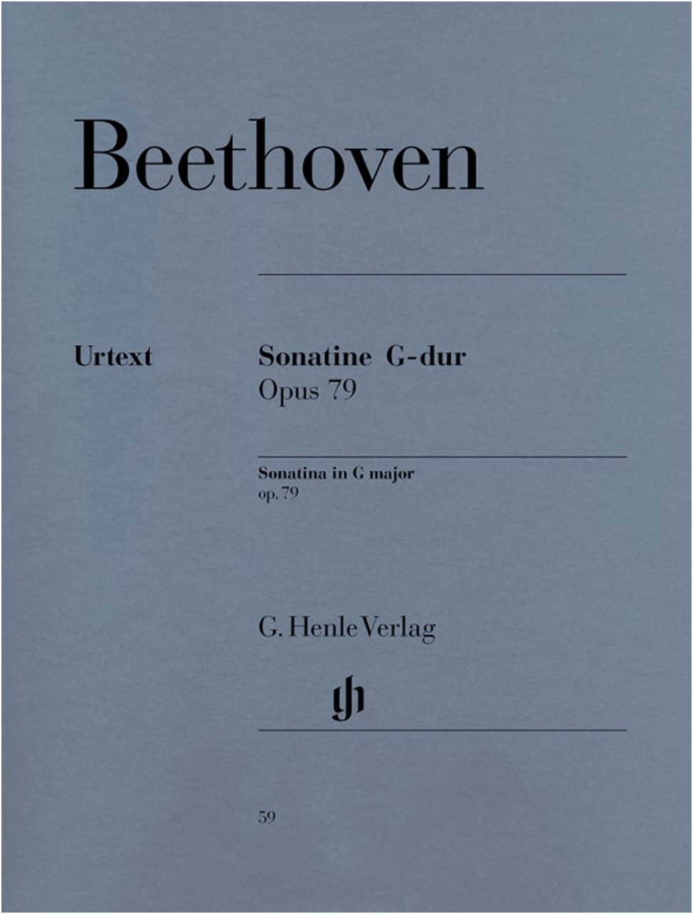 Beethoven: Piano Sonata No. 25 in G Major, Op. 79/Urtext/Henle/Hansen Fingering