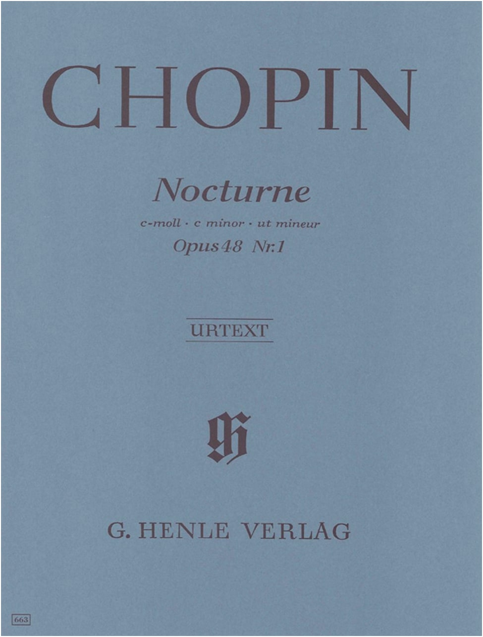 Chopin: Nocturne No. 13 in C Minor, Op. 48/1 - Henle Urtext Edition for Piano Solo