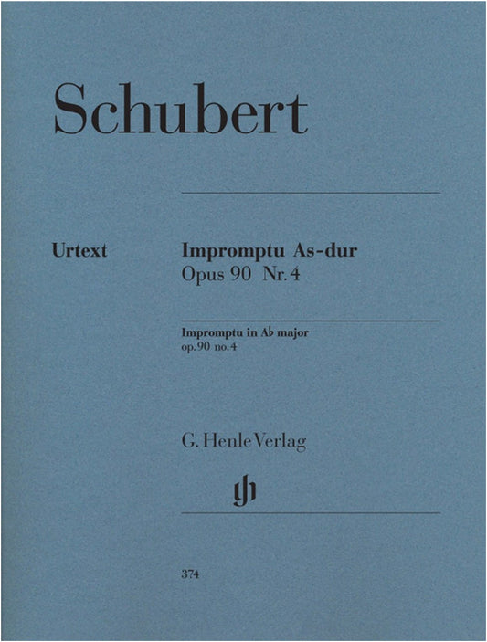 Schubert: Impromptu Op. 90/4 in A-flat Major (Urtext Edition) for Piano Solo