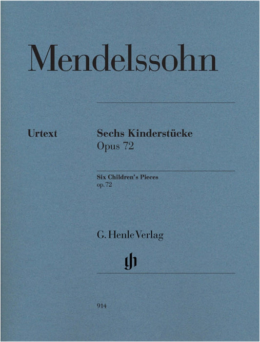 Mendelssohn: Pieces for Children Op. 72 (Christmas Pieces) - Urtext Piano Solo