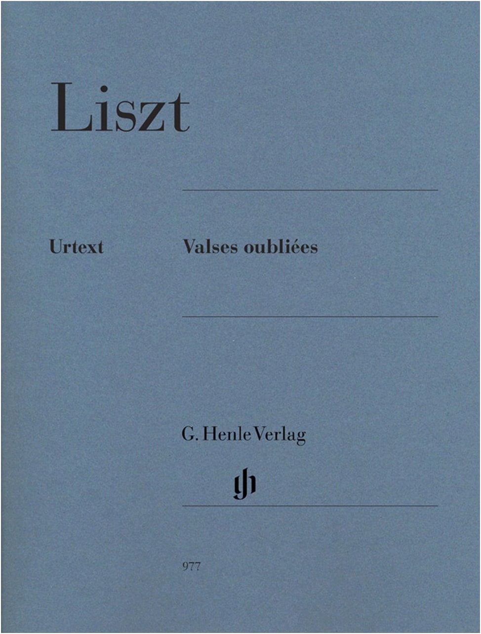 Liszt: Forgotten Waltz / Original Edition / Jost Ed. / Henle / Piano Solo