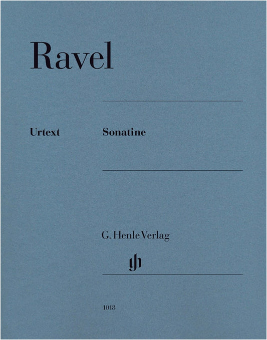 Ravel: Sonatine / Original Edition / Edited by Jost / Henle / Piano Solo