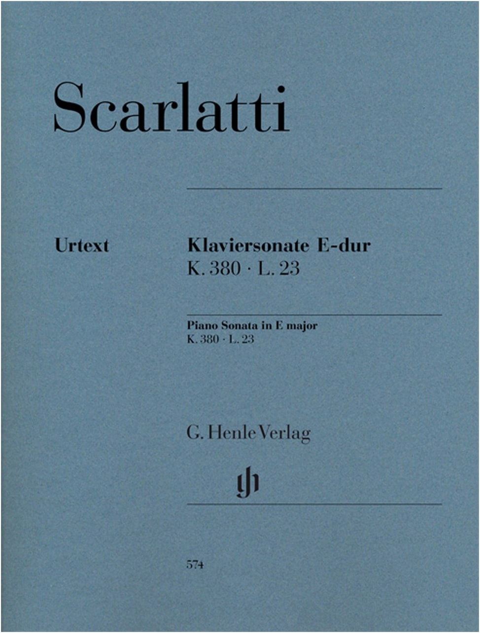 Scarlatti: Piano Sonata in E Major K 380 L 23, Urtext Edition (Johnsson/Kraus)
