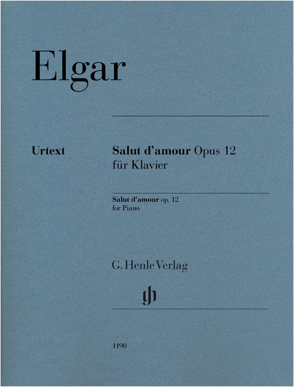 Elgar: Salut d'Amour Op. 12 / Urtext Edition / Marshall-Luck / Koenen / Henle / Piano Solo