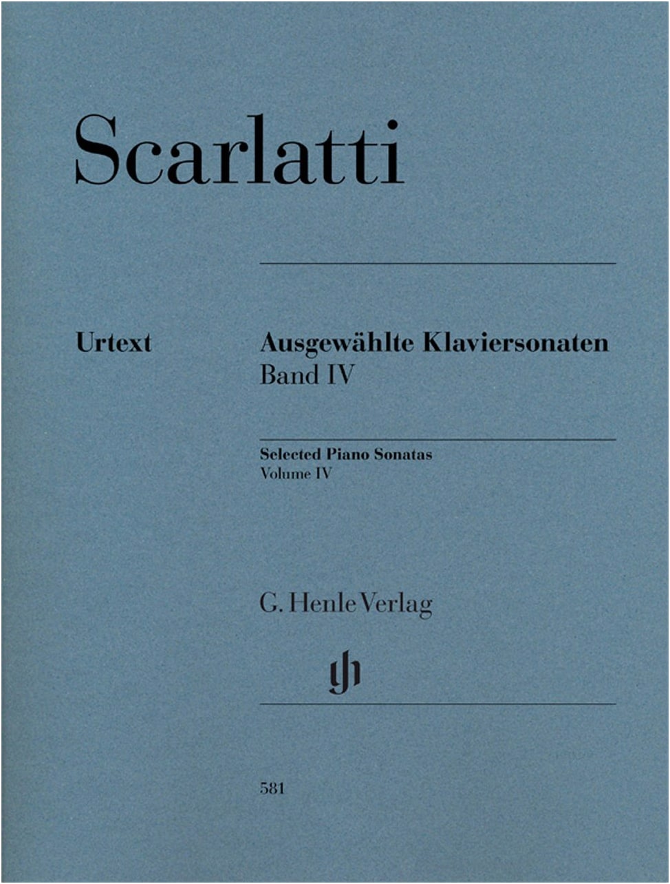 Scarlatti: Selected Piano Sonatas, Vol. 4 (Urtext Edition) - Henle Verlag