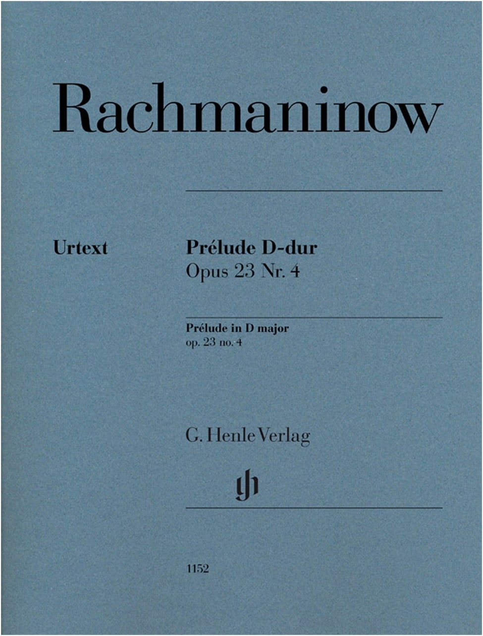 Rachmaninoff: 10 Preludes Op. 23, No. 4 in D Major / Henle Urtext Edition / Piano Solo