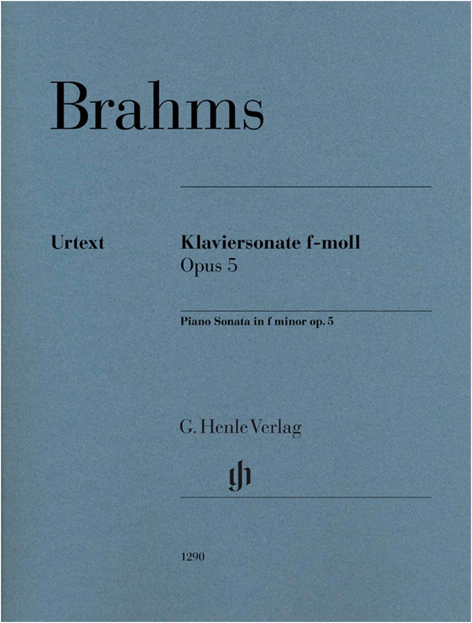 Brahms: Piano Sonata No. 3 in F Minor, Op. 5 - Urtext Edition (Henle)