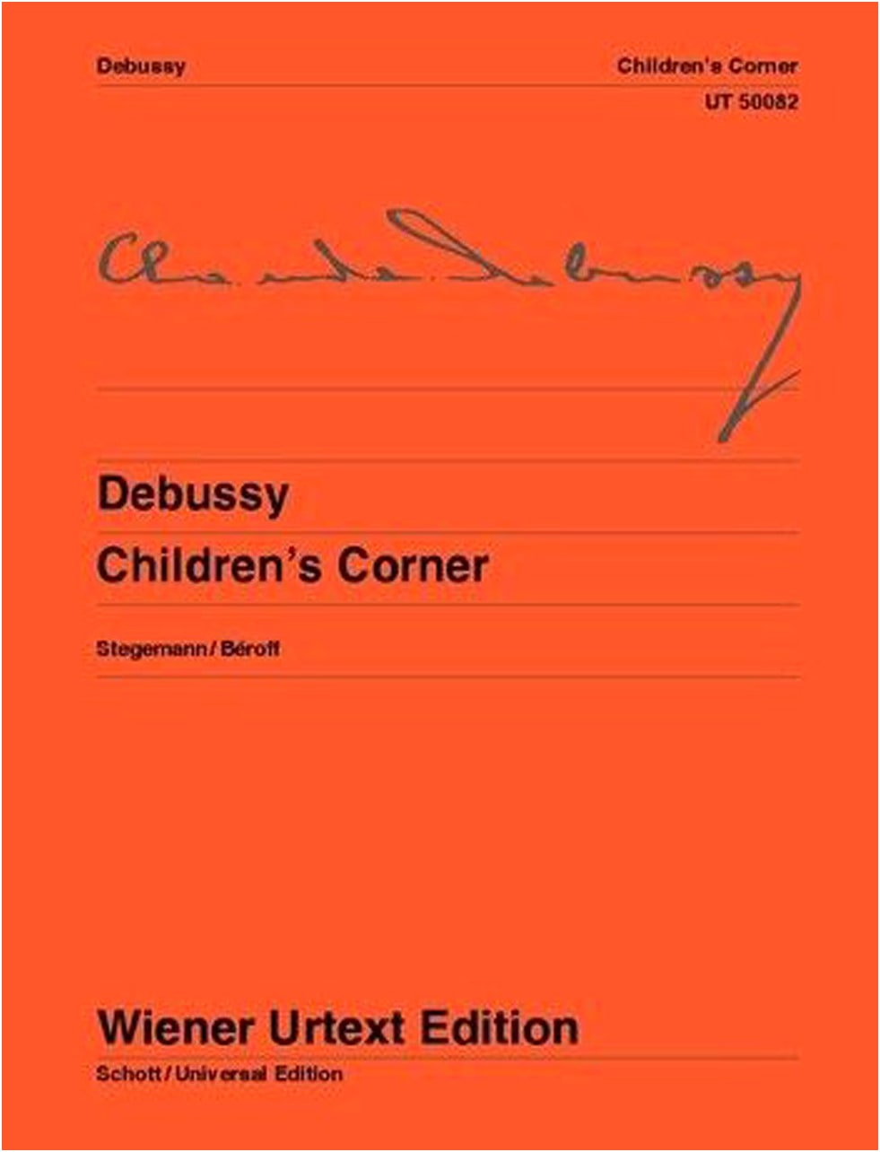 Debussy: Children's Corner / Vienna Urtext / Stegemann / Beloff Fingerings / Piano Solo
